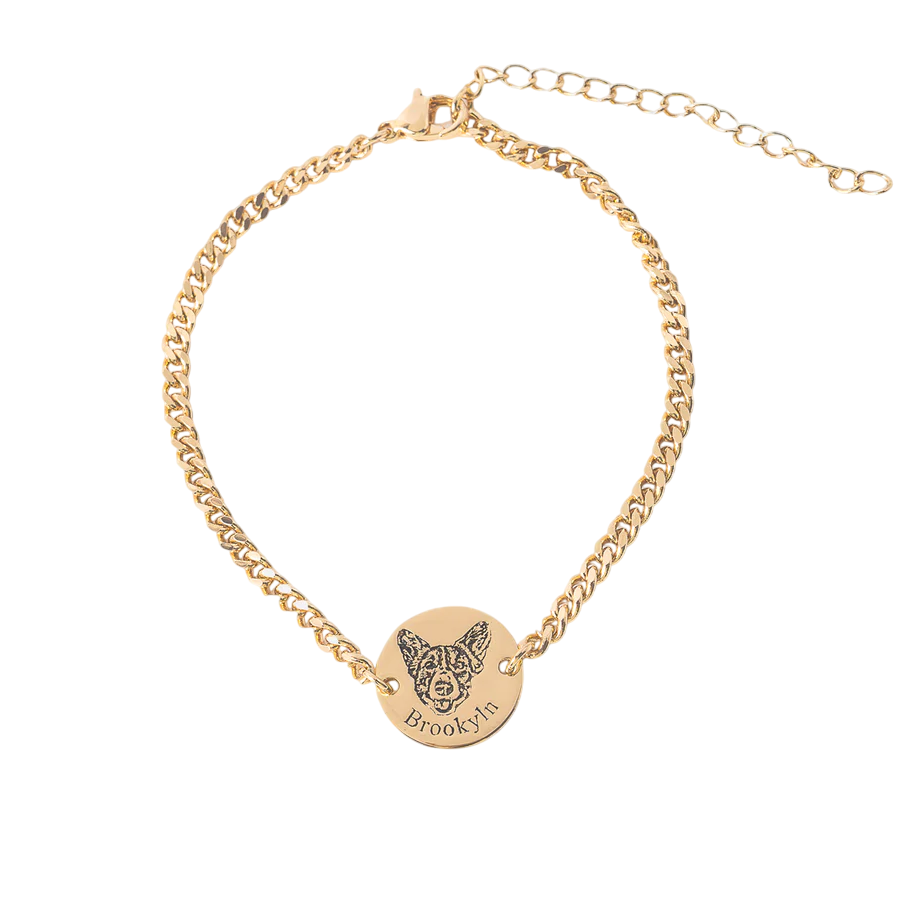 Pulsera con cara de mascota