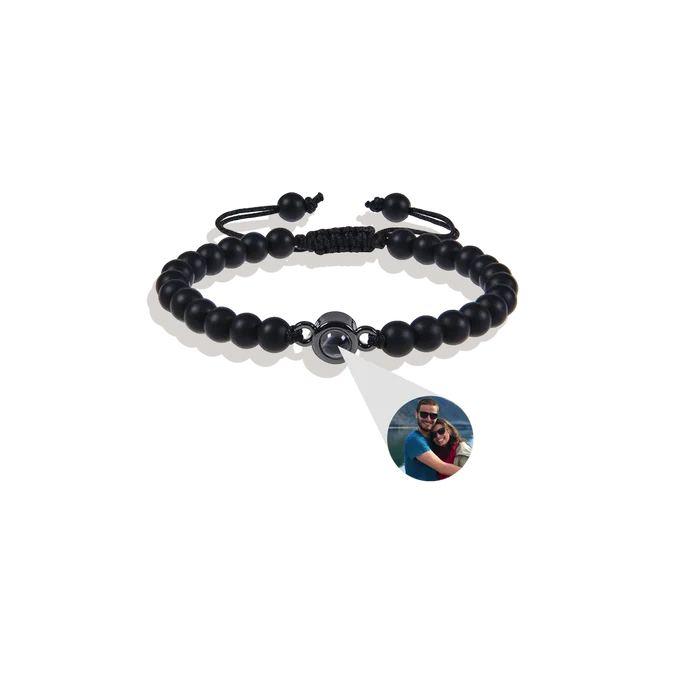 Pulsera con foto y cuentas