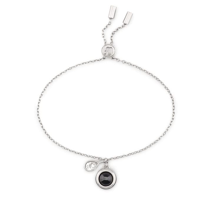 Pulsera deslizante personalizada con piedra de nacimiento