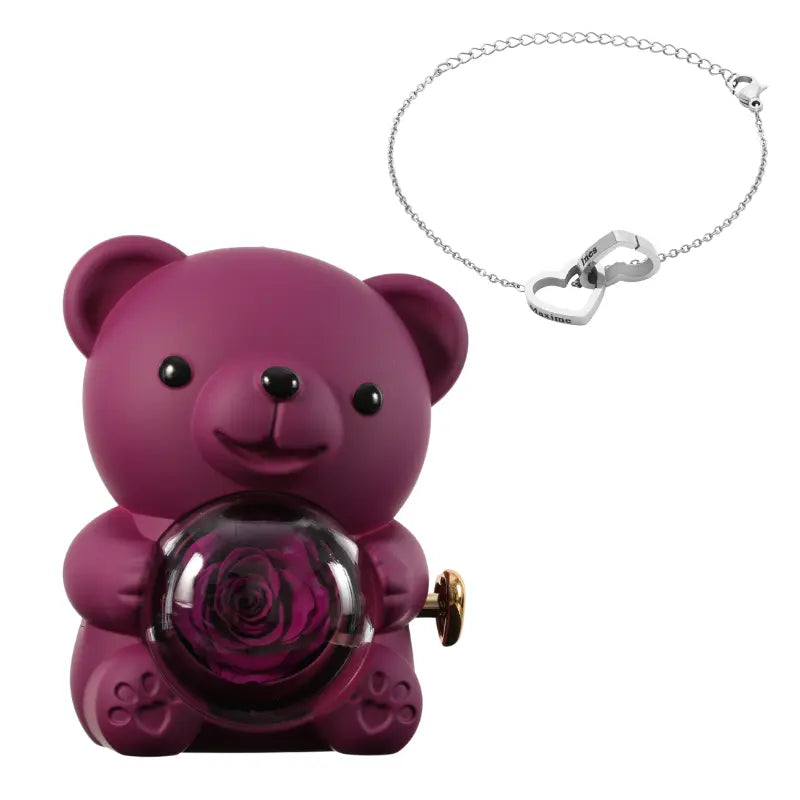 Ours Rose Éternelle con pulsera Gravé