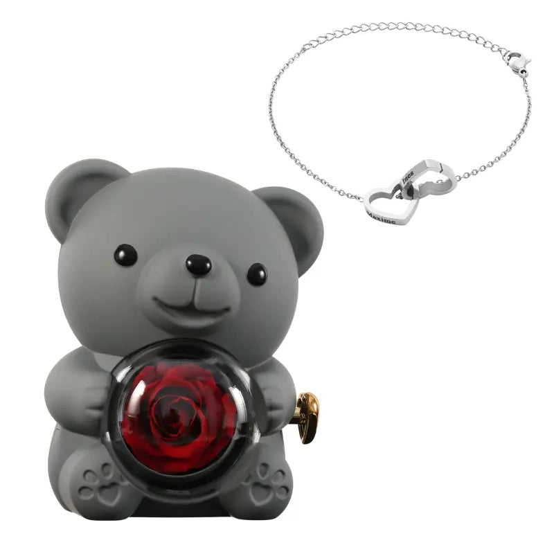Ours Rose Éternelle con pulsera Gravé