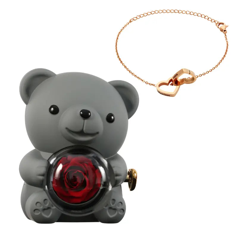 Ours Rose Éternelle con pulsera Gravé