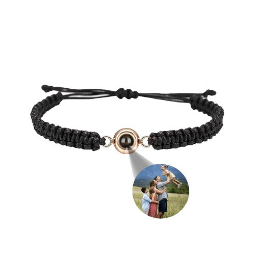 Pulsera trenzada personalizada con foto