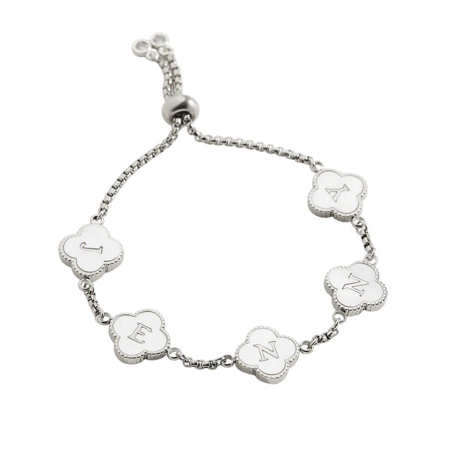 Pulsera personalizada con nombre Clover