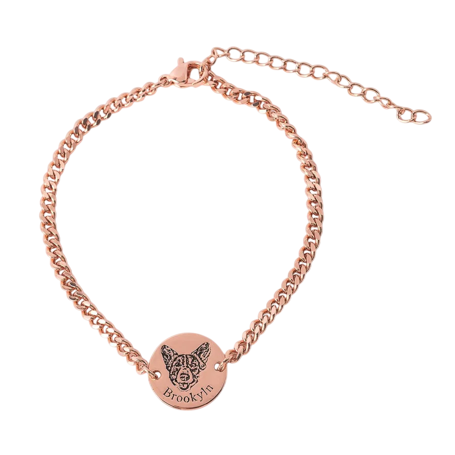 Pulsera con cara de mascota