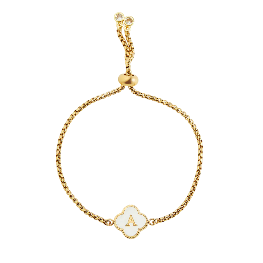 Pulsera personalizada con nombre Clover