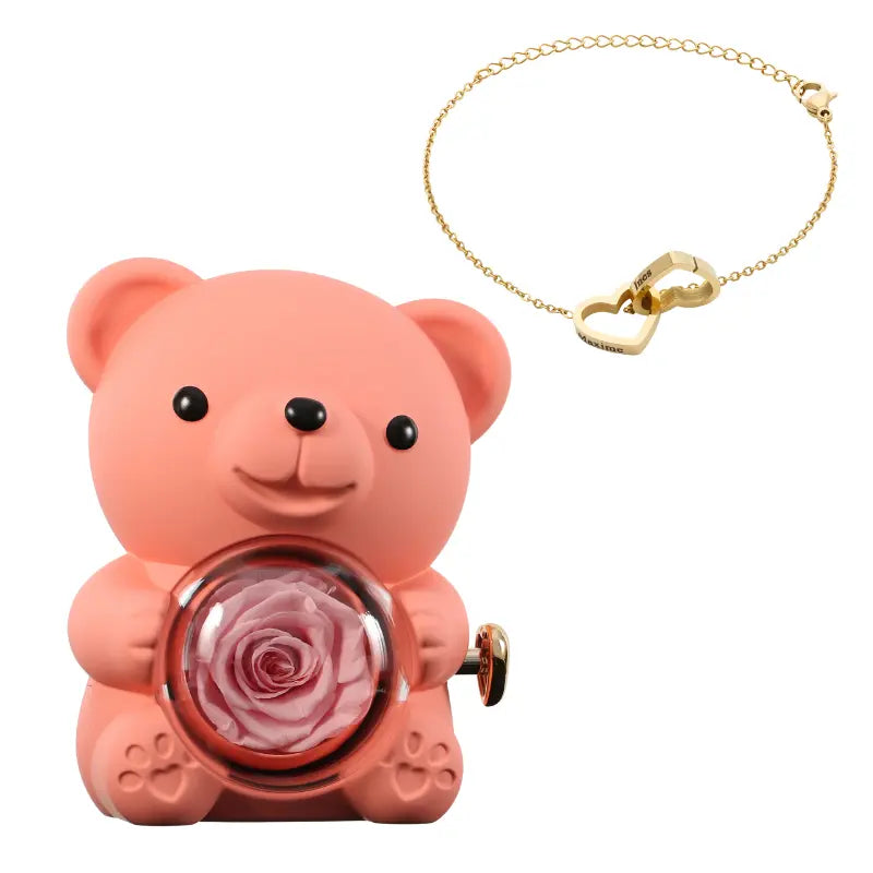 Ours Rose Éternelle con pulsera Gravé