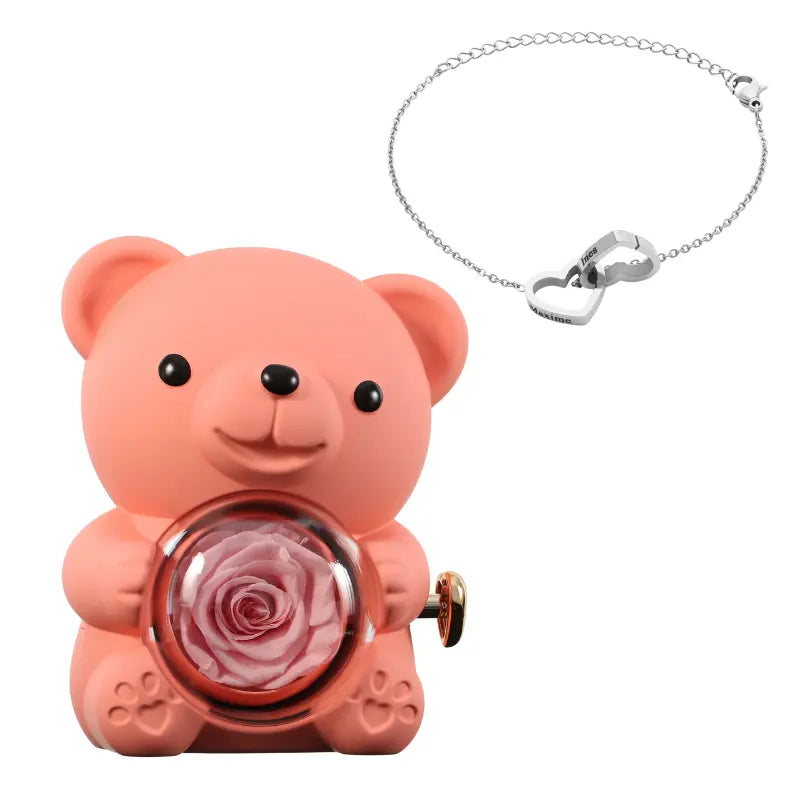 Ours Rose Éternelle con pulsera Gravé
