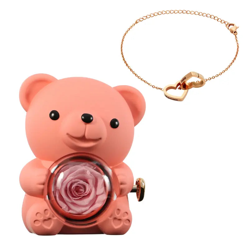 Ours Rose Éternelle con pulsera Gravé