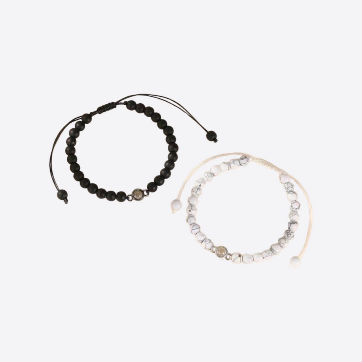 Pulsera con foto y cuentas