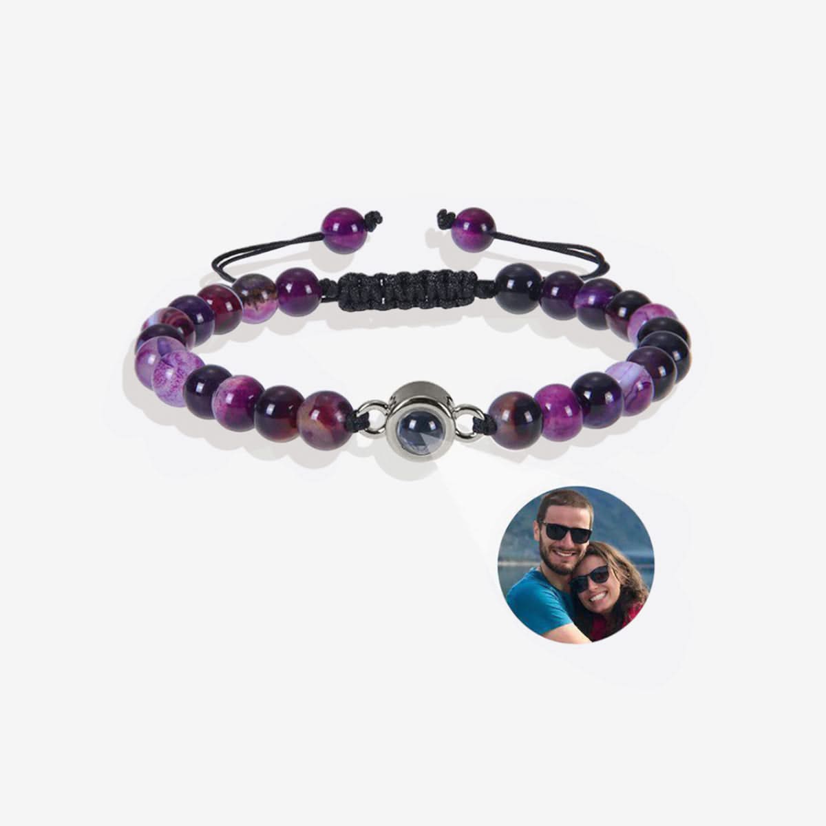 Pulsera con foto y cuentas