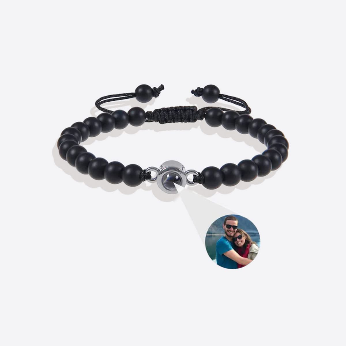 Pulsera con foto y cuentas