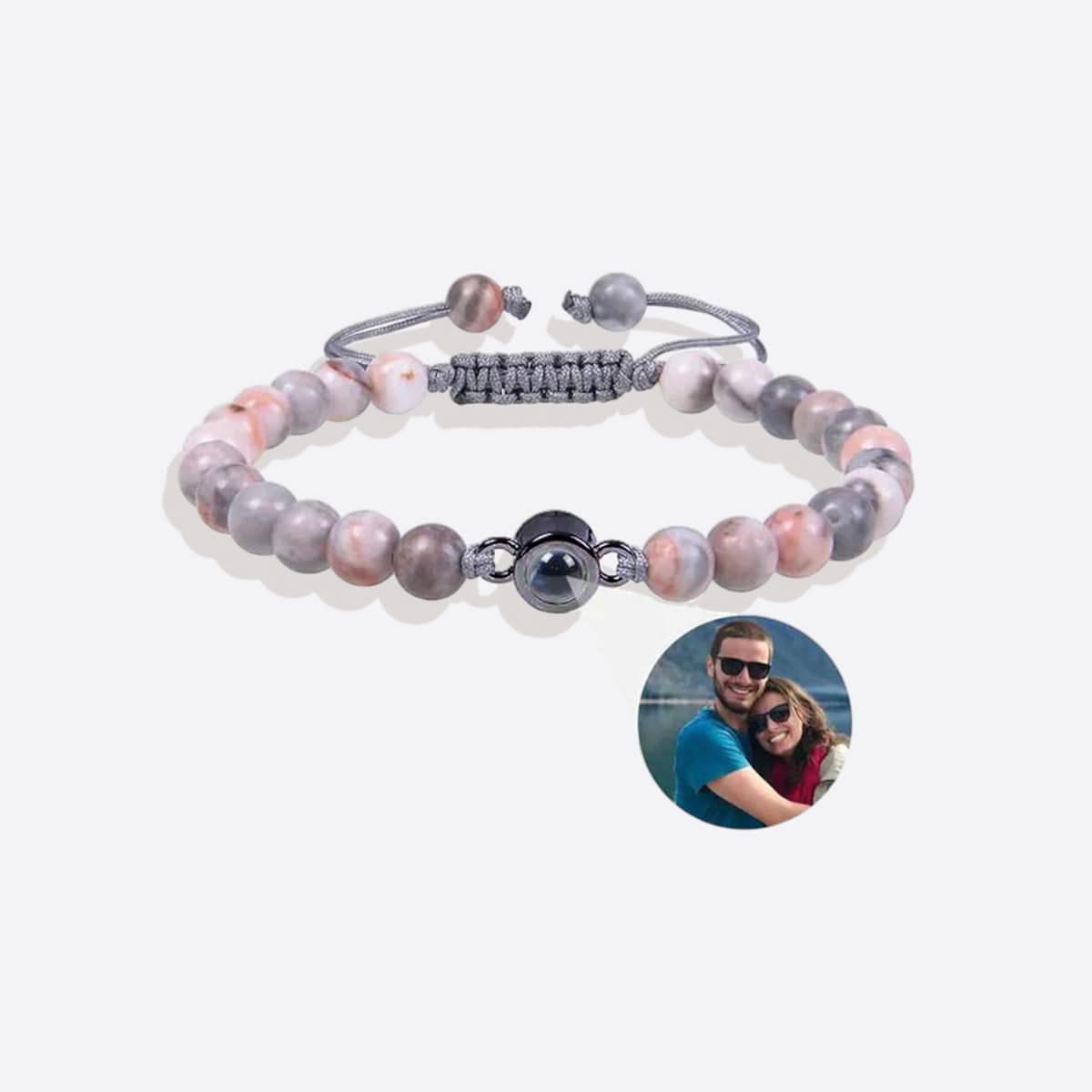 Pulsera con foto y cuentas