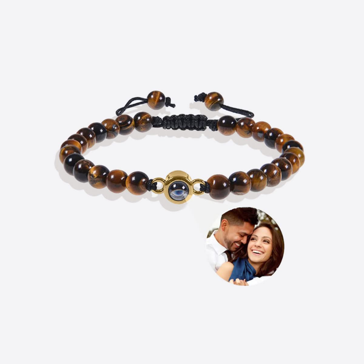 Pulsera con foto y cuentas