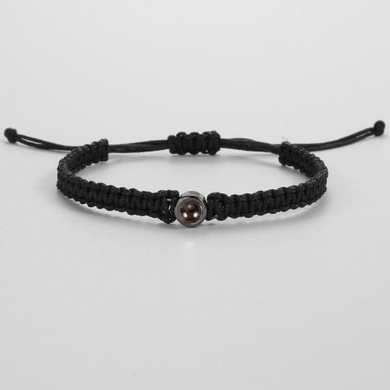 Pulsera trenzada personalizada con foto