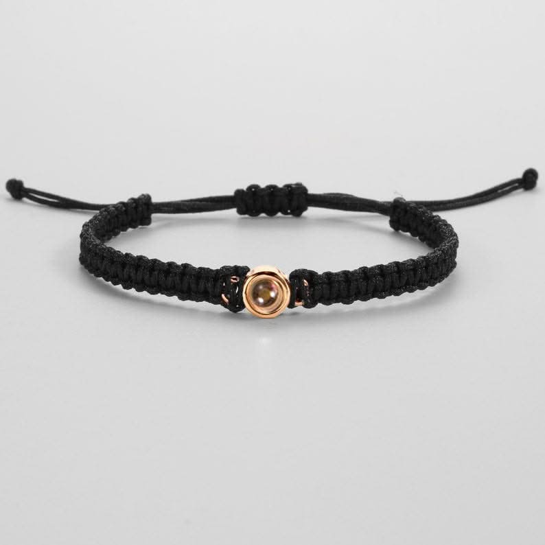 Pulsera trenzada personalizada con foto