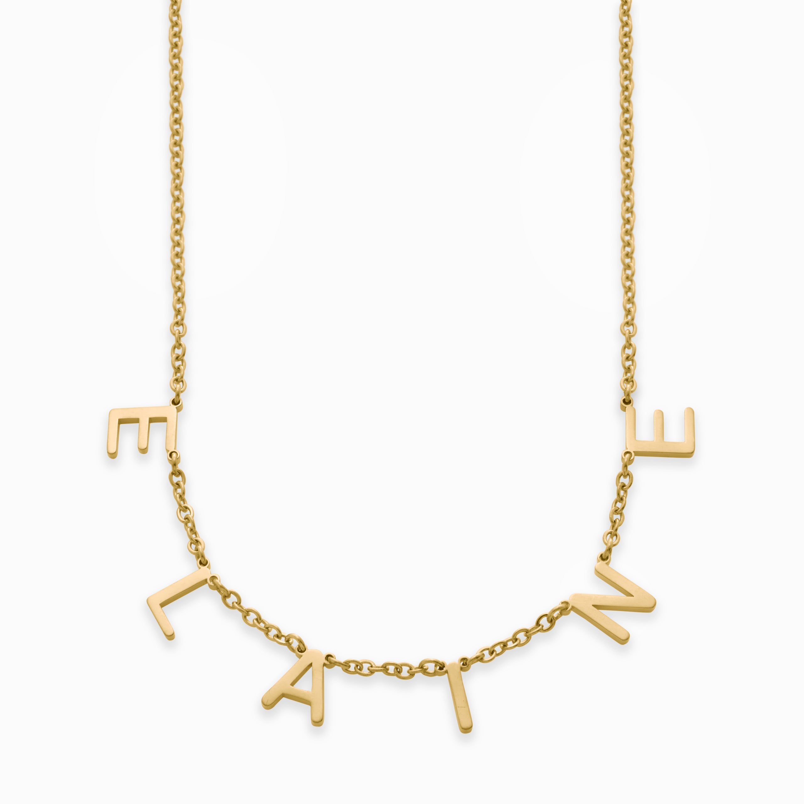 Collar con nombre y letra personalizado