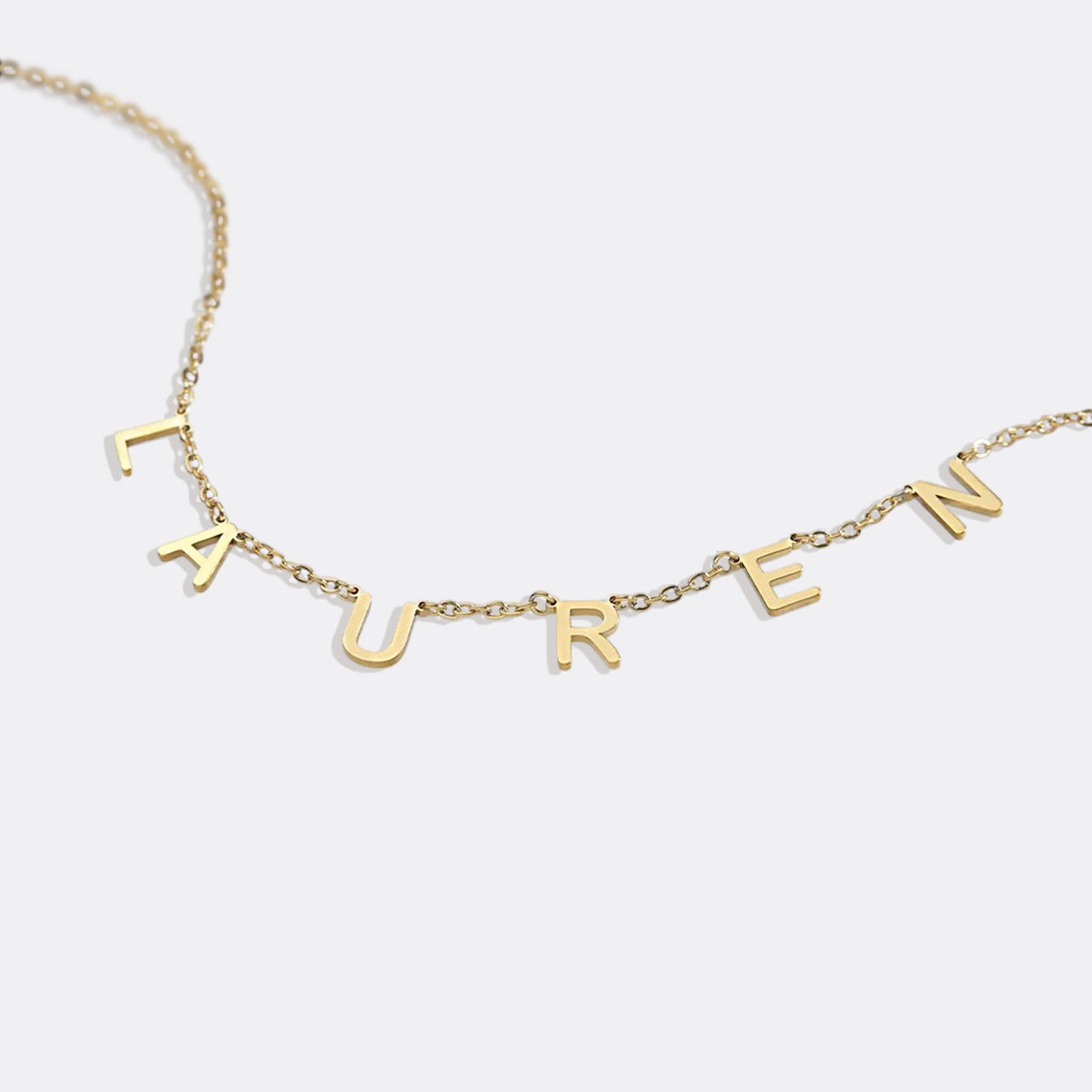 Collar con nombre y letra personalizado