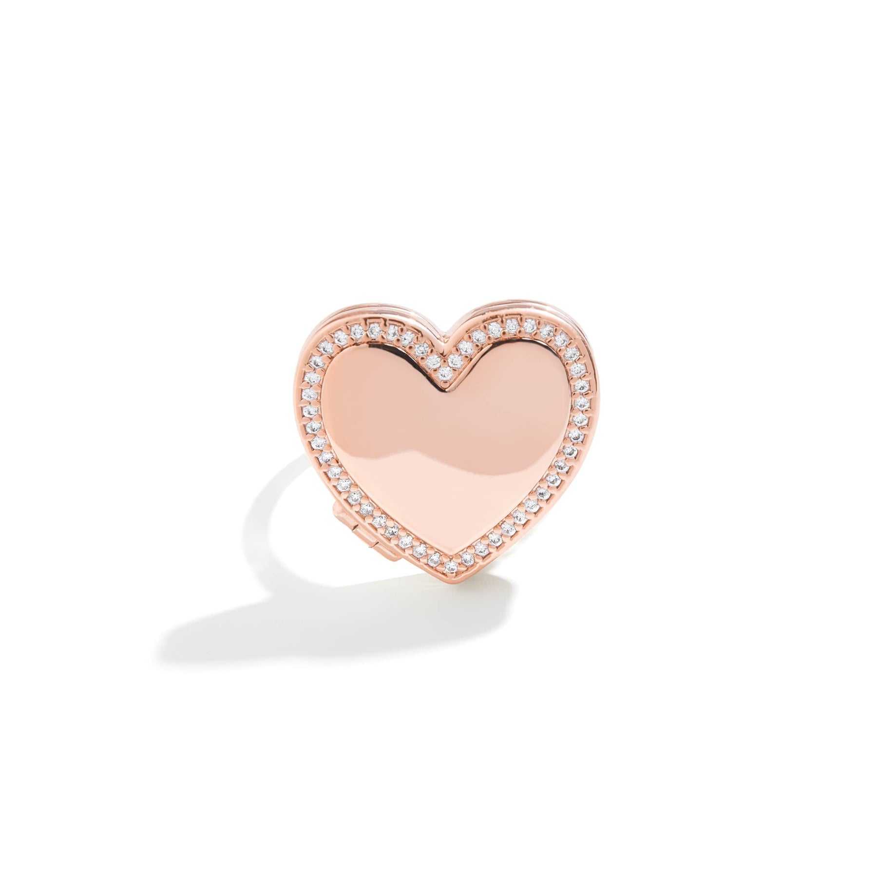 Anillo medallón corazón personalizado