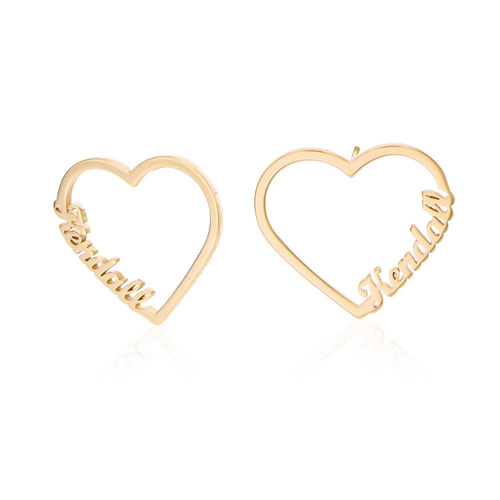 Pendientes en espiral con nombre personalizado