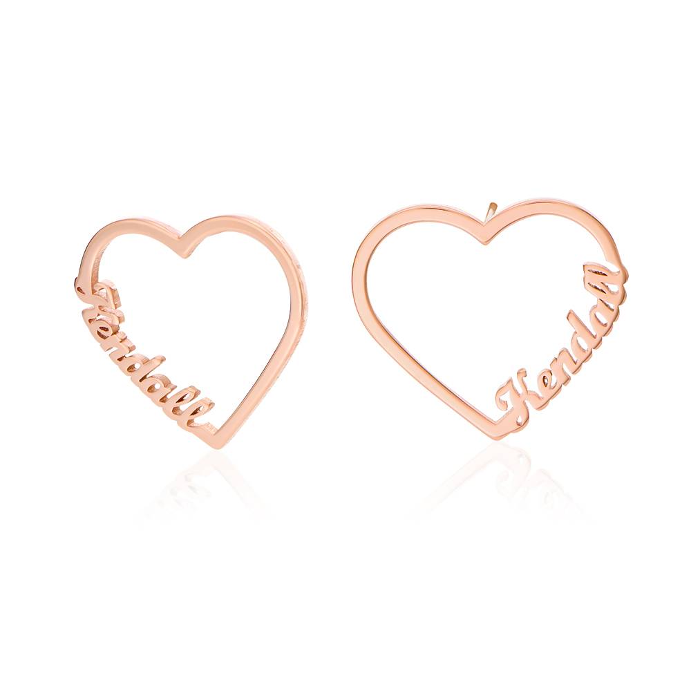 Pendientes en espiral con nombre personalizado