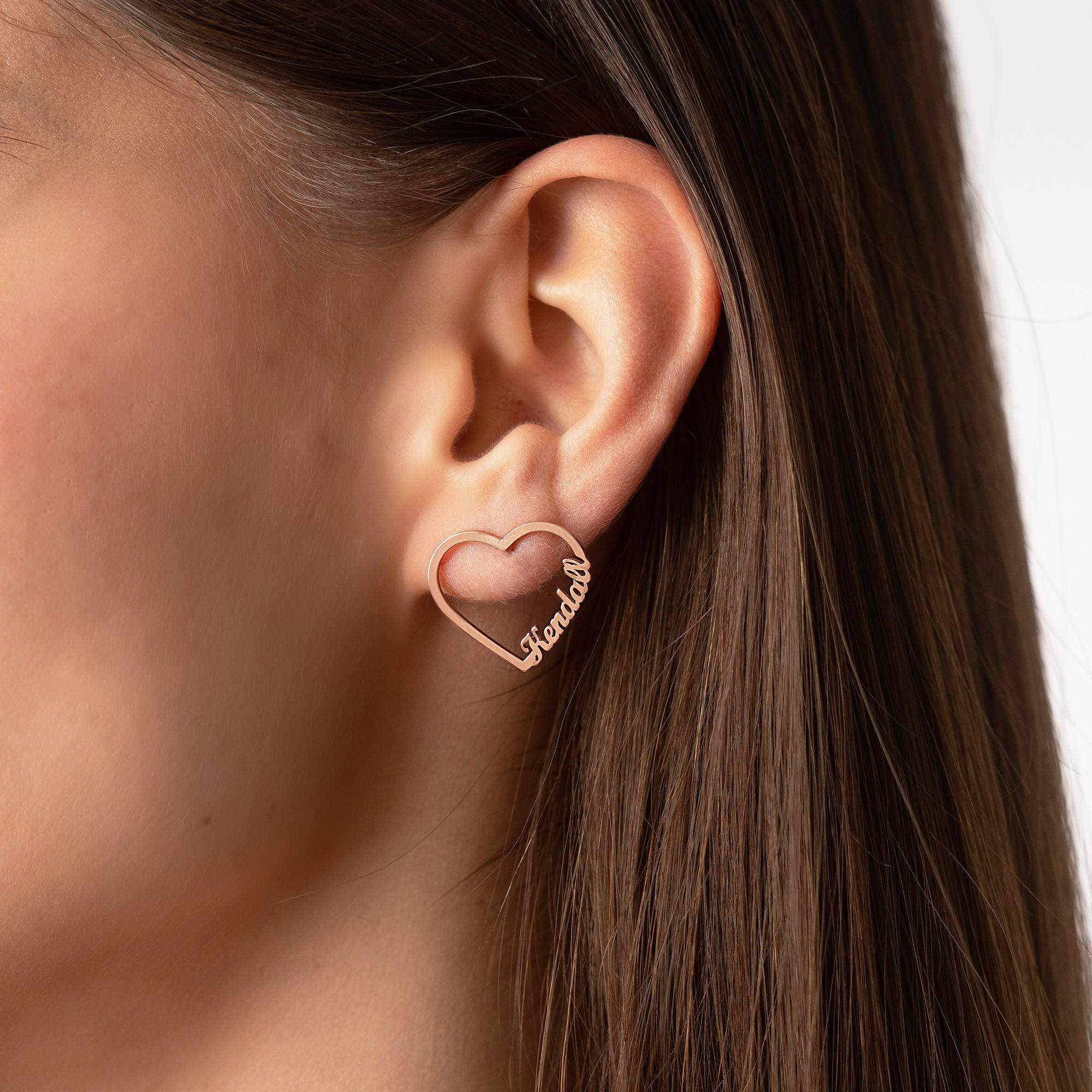 Pendientes en espiral con nombre personalizado