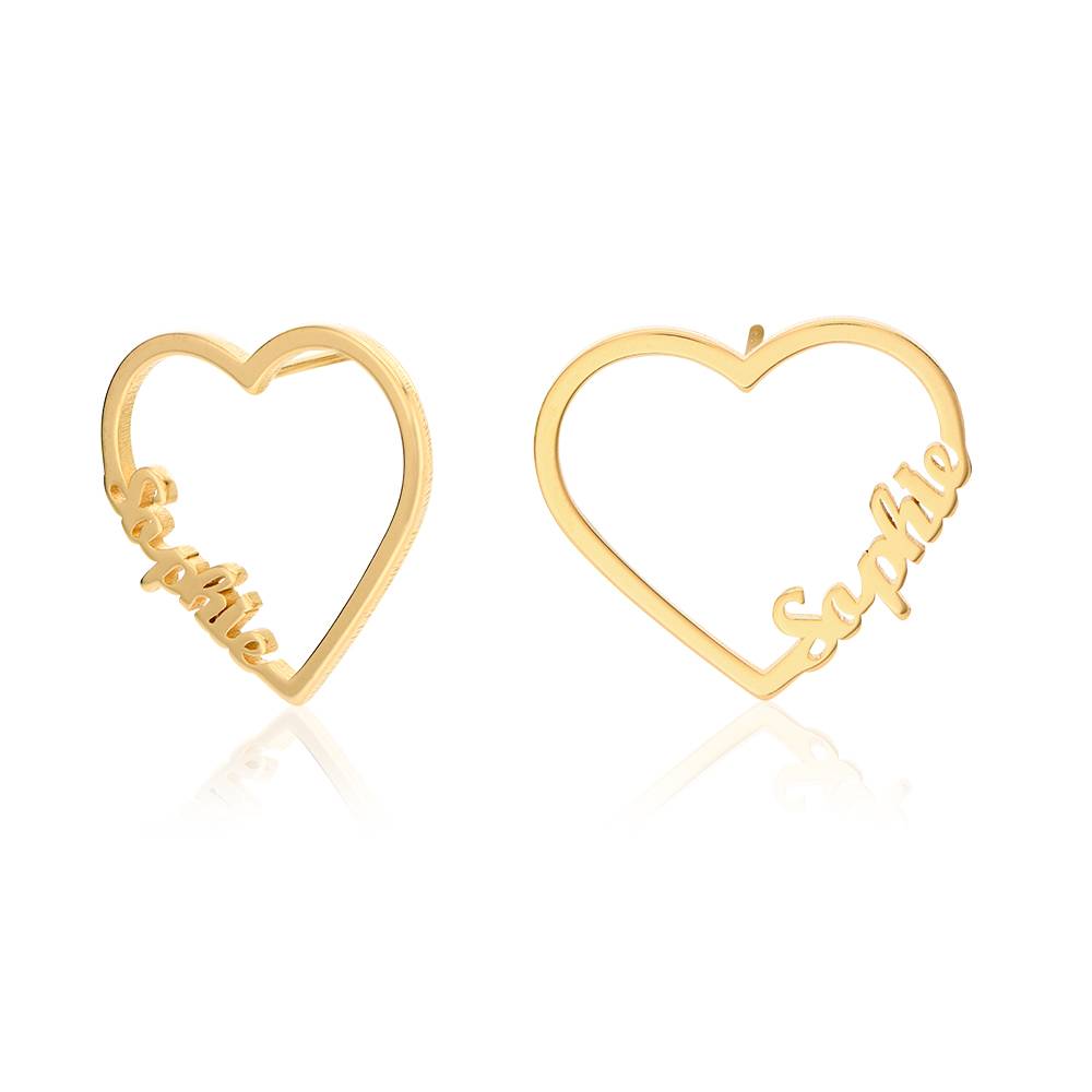 Pendientes en espiral con nombre personalizado