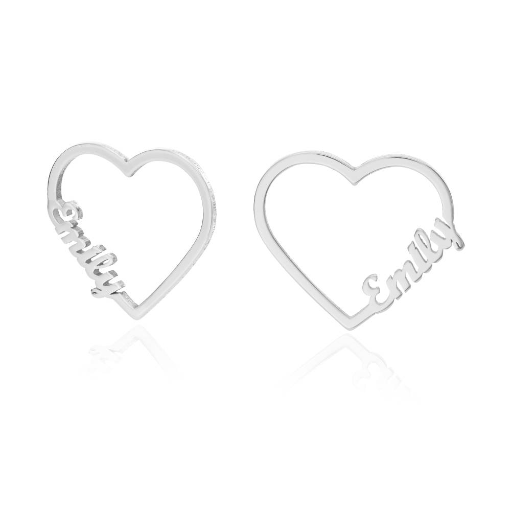 Pendientes en espiral con nombre personalizado