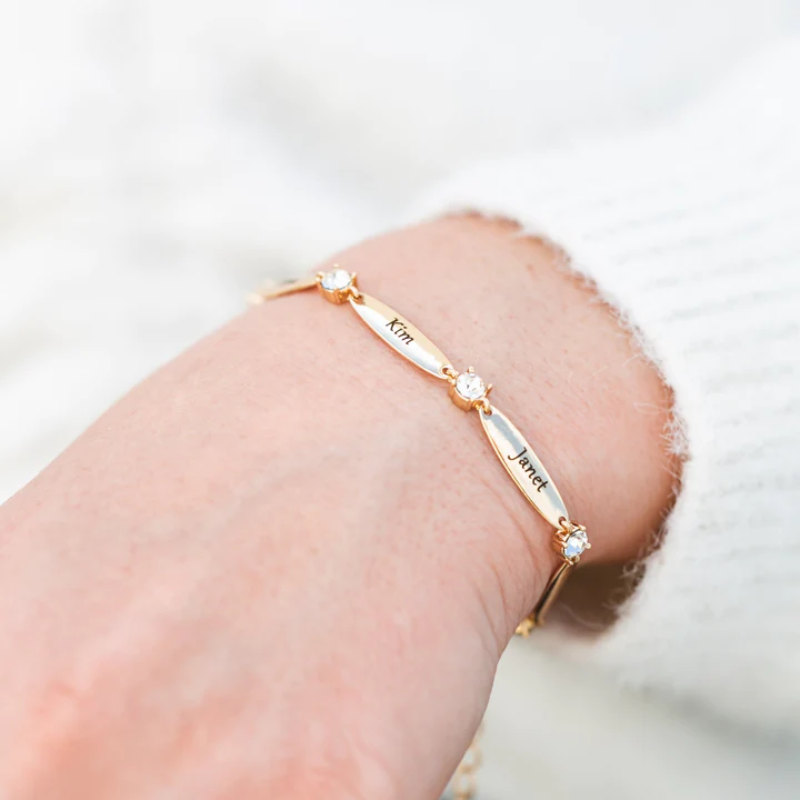 Pulsera personalizada con grabado