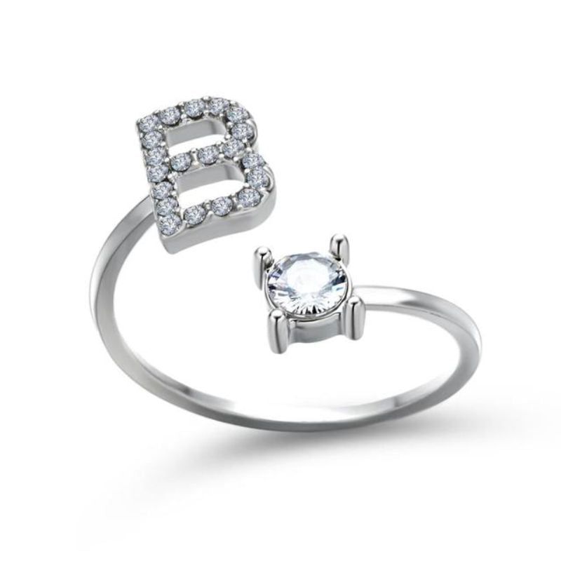 Nuestra Rose Éternelle avec Bague Initiale