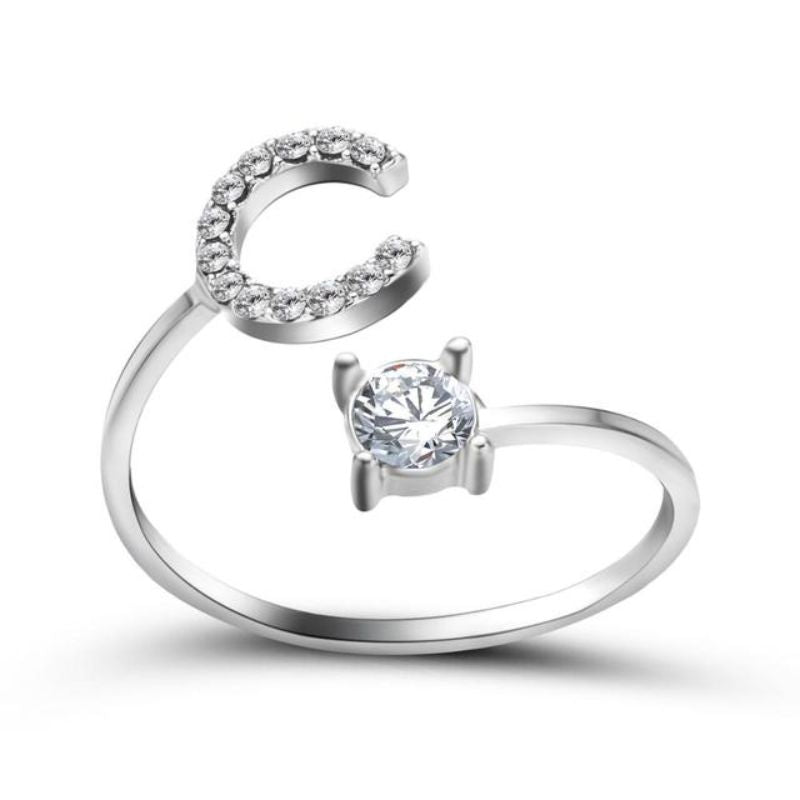 Nuestra Rose Éternelle avec Bague Initiale