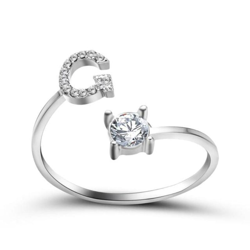 Nuestra Rose Éternelle avec Bague Initiale