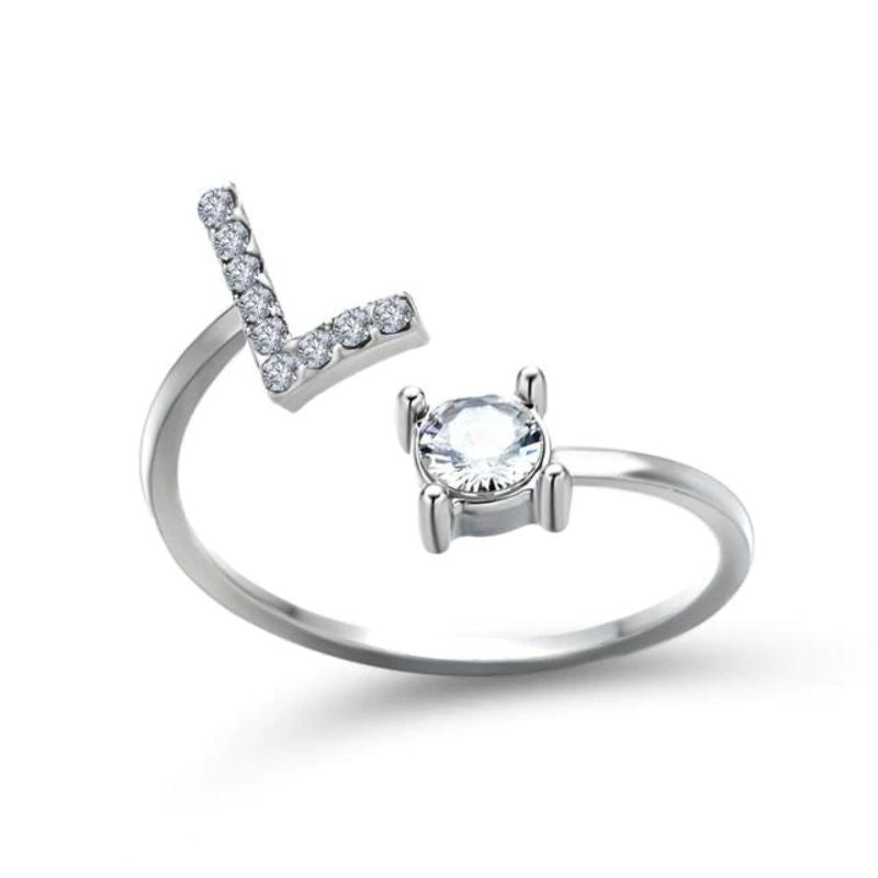 Nuestra Rose Éternelle avec Bague Initiale