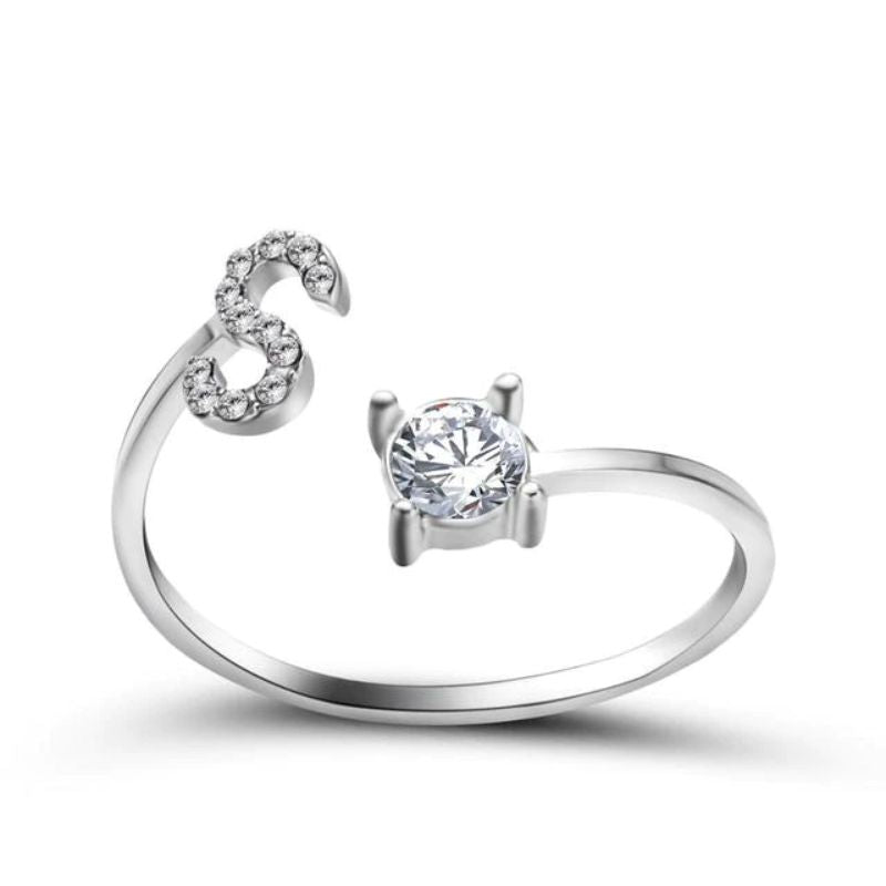 Nuestra Rose Éternelle avec Bague Initiale