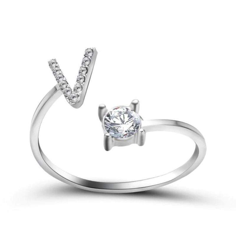 Nuestra Rose Éternelle avec Bague Initiale