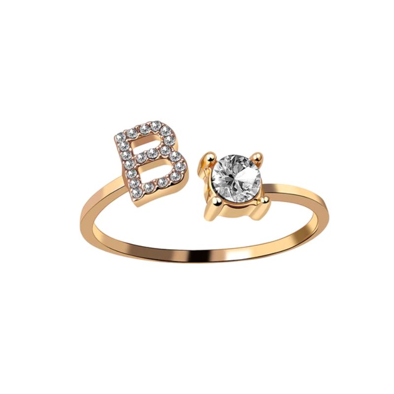 Nuestra Rose Éternelle avec Bague Initiale