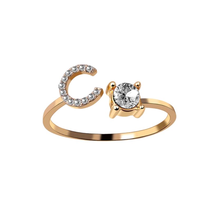 Nuestra Rose Éternelle avec Bague Initiale