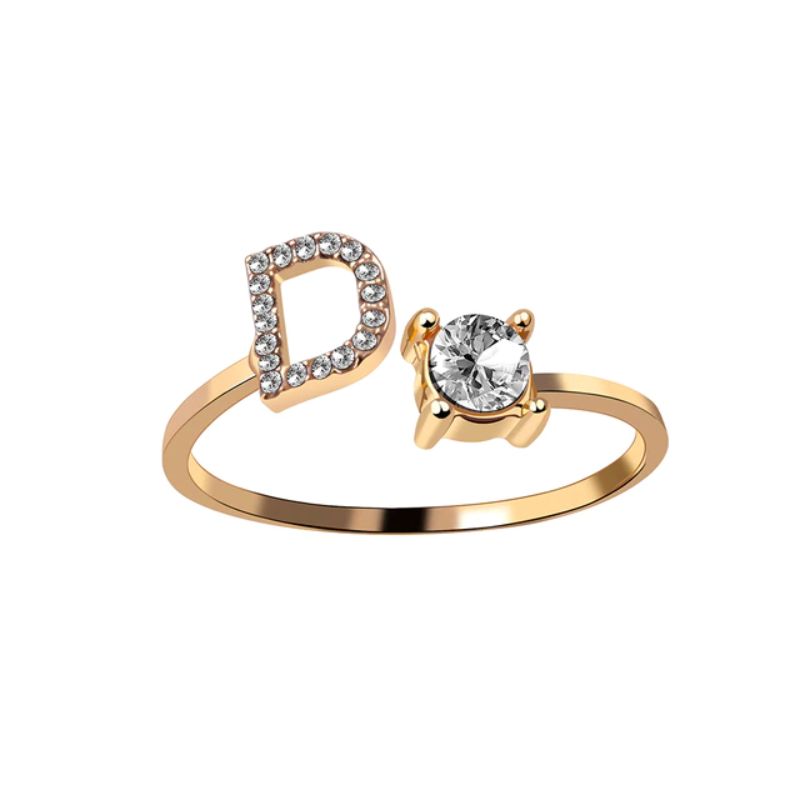 Nuestra Rose Éternelle avec Bague Initiale