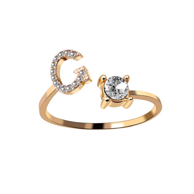 Nuestra Rose Éternelle avec Bague Initiale
