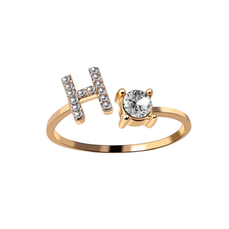 Nuestra Rose Éternelle avec Bague Initiale