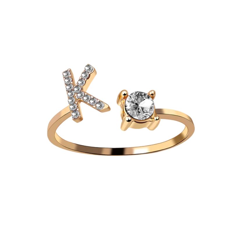 Nuestra Rose Éternelle avec Bague Initiale