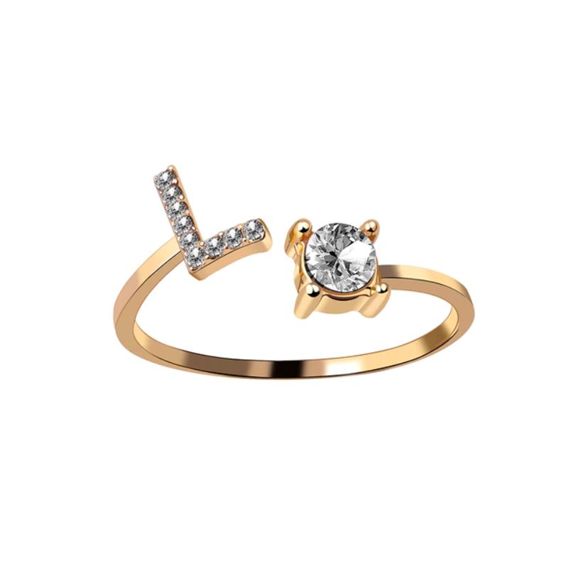 Nuestra Rose Éternelle avec Bague Initiale
