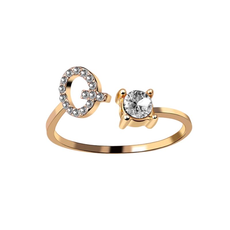 Nuestra Rose Éternelle avec Bague Initiale