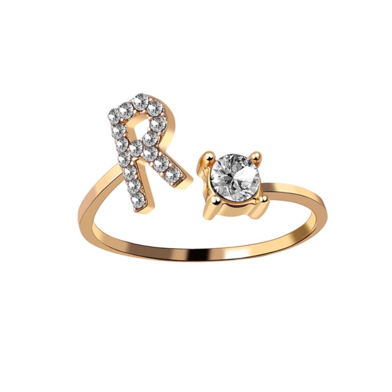 Nuestra Rose Éternelle avec Bague Initiale
