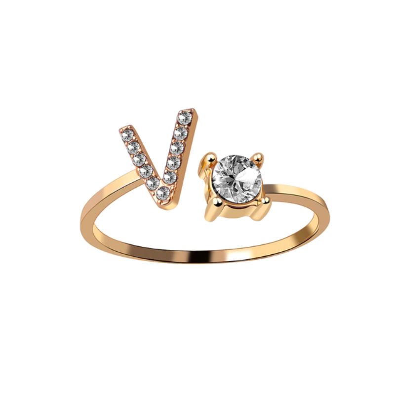 Nuestra Rose Éternelle avec Bague Initiale