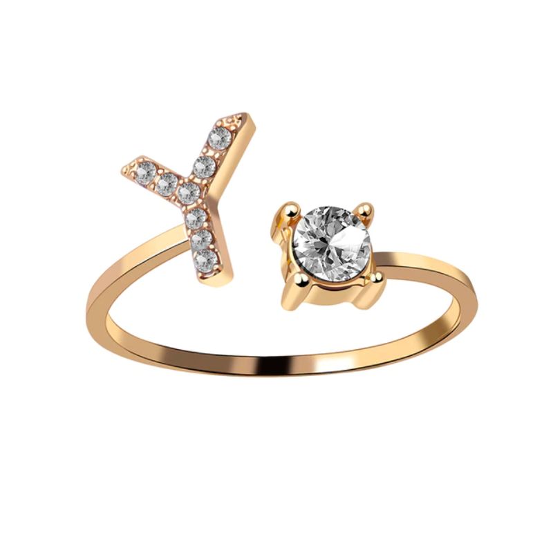 Nuestra Rose Éternelle avec Bague Initiale
