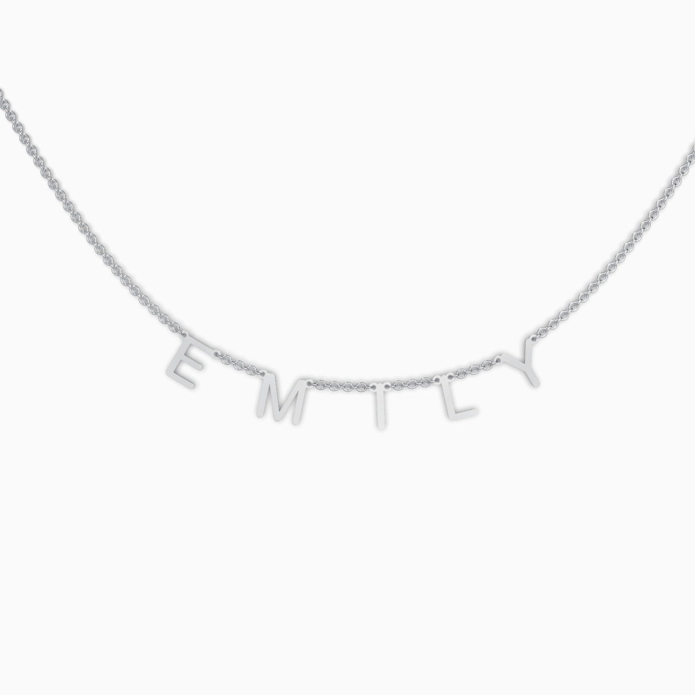 Collar con nombre y letra personalizado