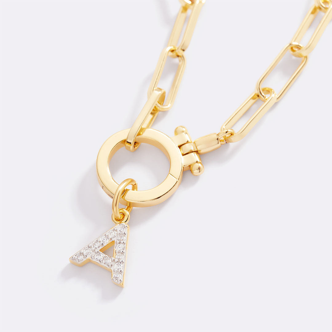 Charm iniziale con diamante PJULAN