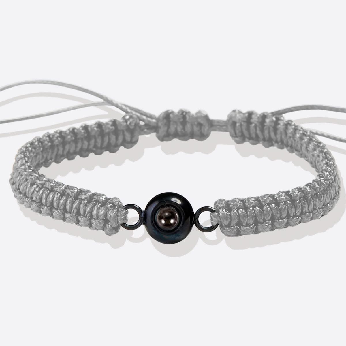 Pulsera trenzada personalizada con foto