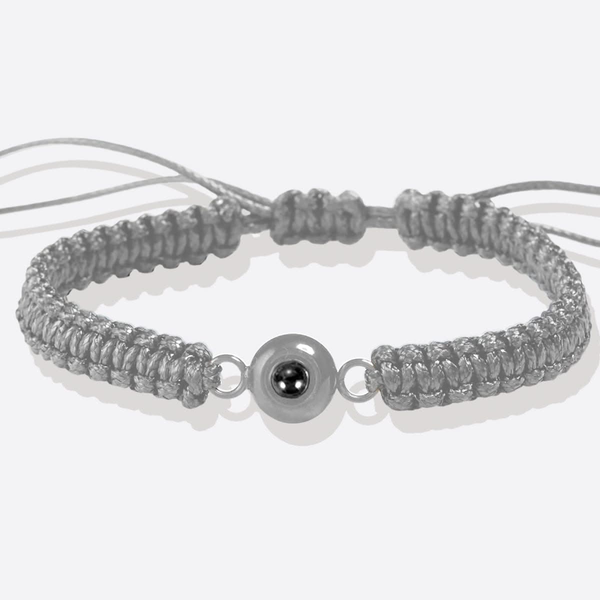 Pulsera trenzada personalizada con foto